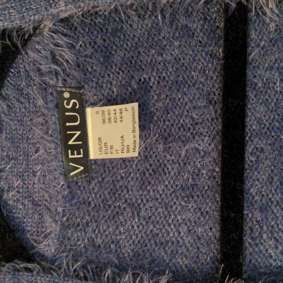 NWOT VENUS Fuzzy Cardigan Size S - Picture 5 of 8